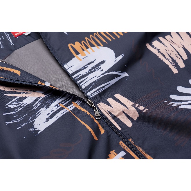 Jaket Wanita Printing Parasut Anti Air Anti Angin Waterproof Motif The Scratching Navy