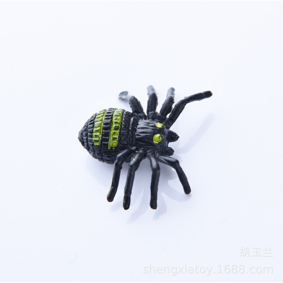 LABE laba-laba belang mini spider mainan gag prank toy squishy karet