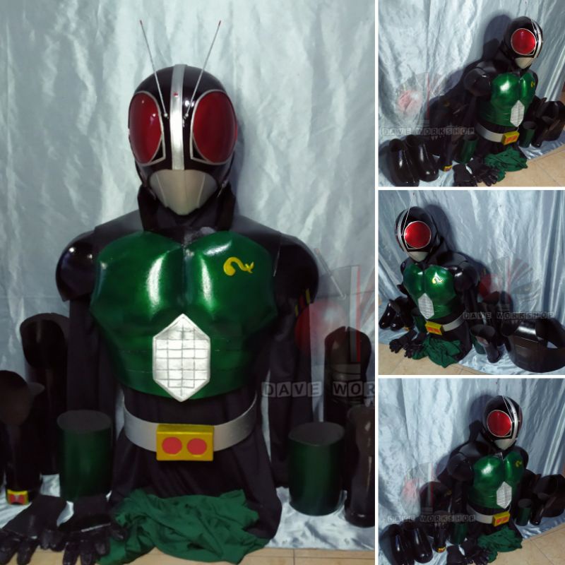 Kostum Ksatria Baja Hitam RX ( Kamen Rider Black RX)