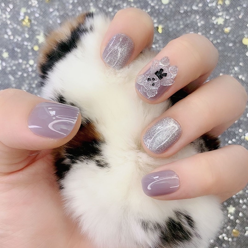 Kuku Palsu 【B26，lem cair】Nikah kuku Wedding False Nailart Pengantin Tangan