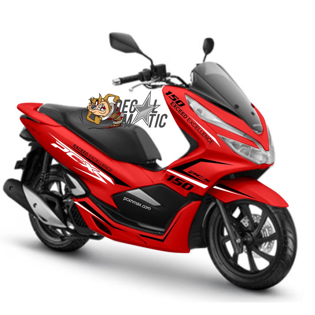 Cutting Sticker Striping PCX 150 Merah Doff - CSPC08