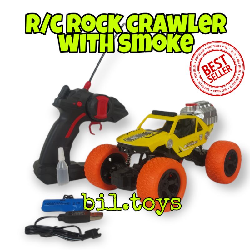 MAINAN ANAK LAKI LAKI MOBIL REMOT KONTROL RC ROCK CRAWLER SMOKE REMOTE CONTROL CAR ASAP 1:20