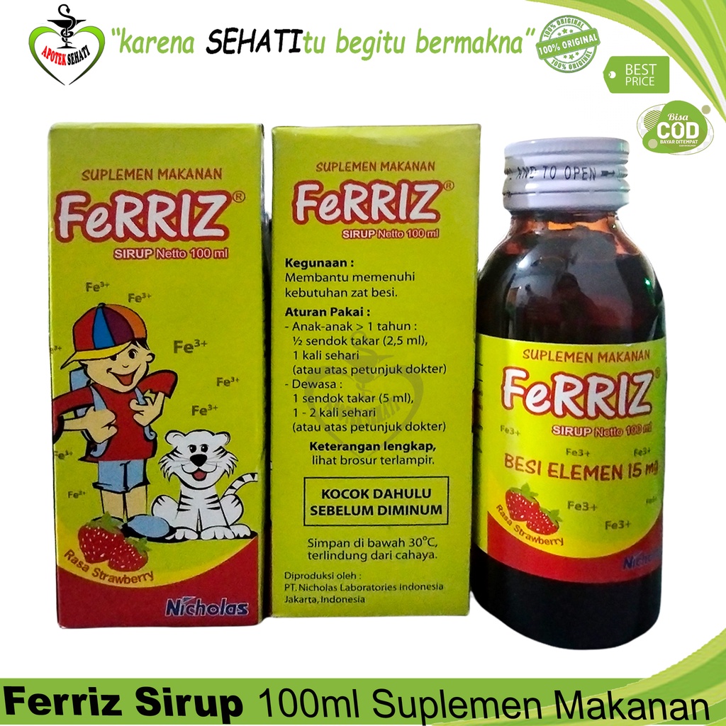 FERRIZ SYR 100ML PENAMBAH DARAH