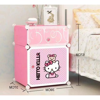 DT Shop Medan  Lemari  Plastik  Bedside Table 2 Pintu Anti 