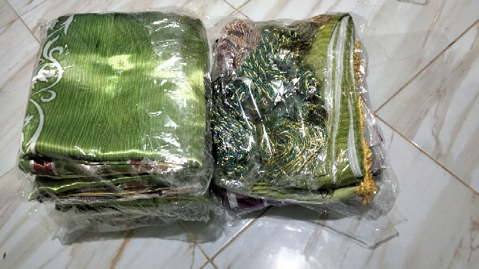 Gorden Pintu Kamar Minimalis Blackout Import Printing Coklat Pink Model Smokring Ukuran 130 X 230