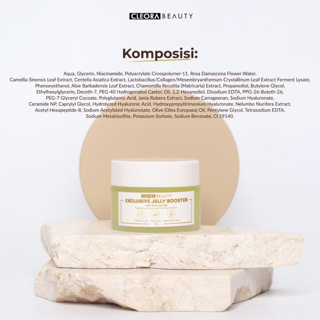 [ Agen Resmi ] Cleora Beauty - Exclusive Jelly Booster with Niacinamide | Moisturizer Gel Original BPOM