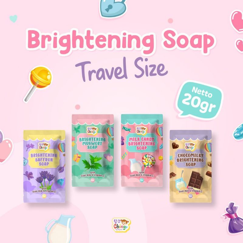 sabun brightening soap 20gr by cingu sabun brigthening brigtening sabun pemutih sabun pembersih waja