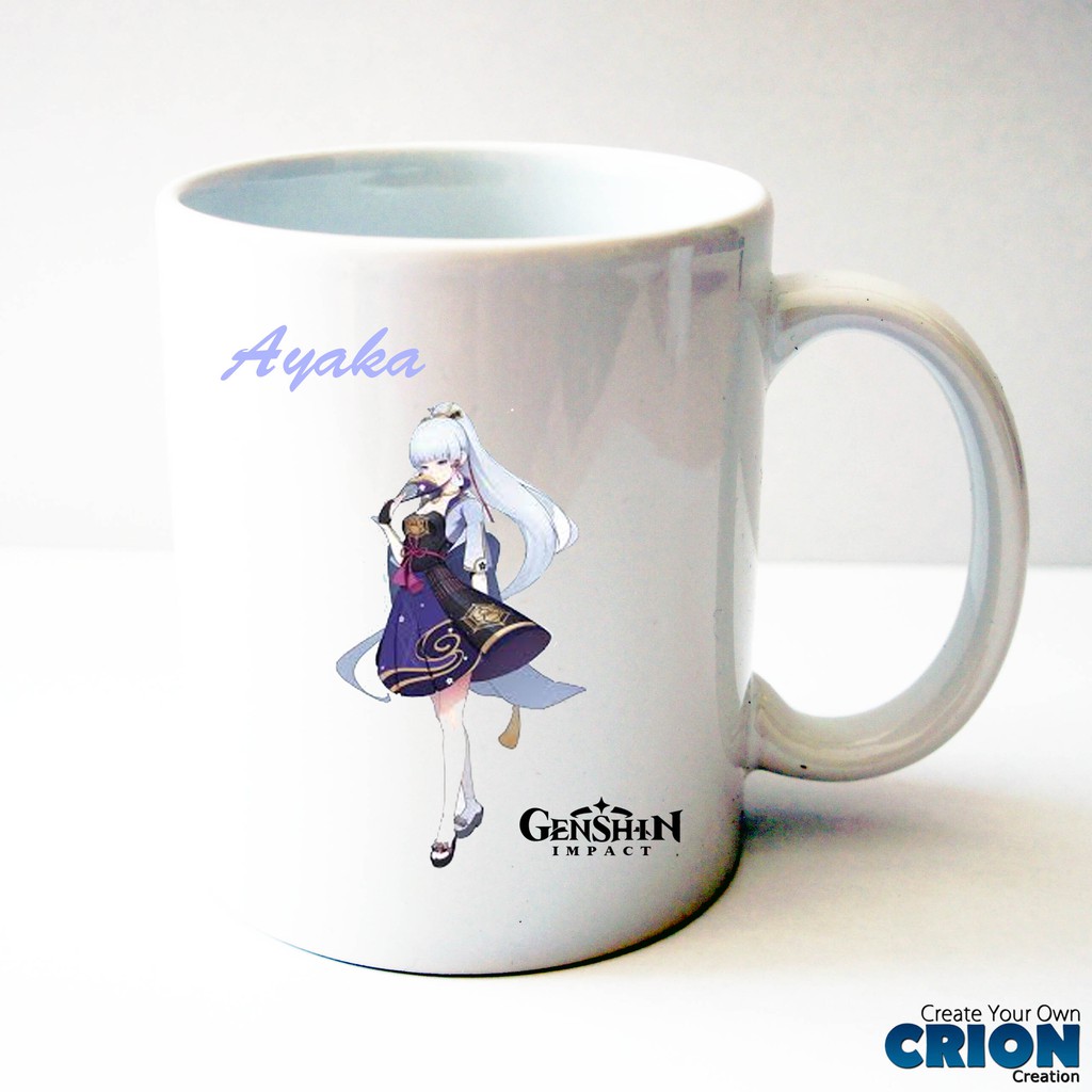 Gelas Mug Genshin Impact - Hadiah - Ulang Tahun - By Crion