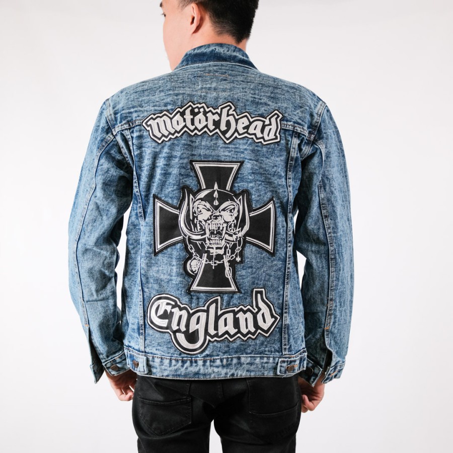 Jaket Jeans Pria Kekinian Jacket Jins Pria Sablon Distro Jaket Cowok Keren Original - Jaket Jeans Pr