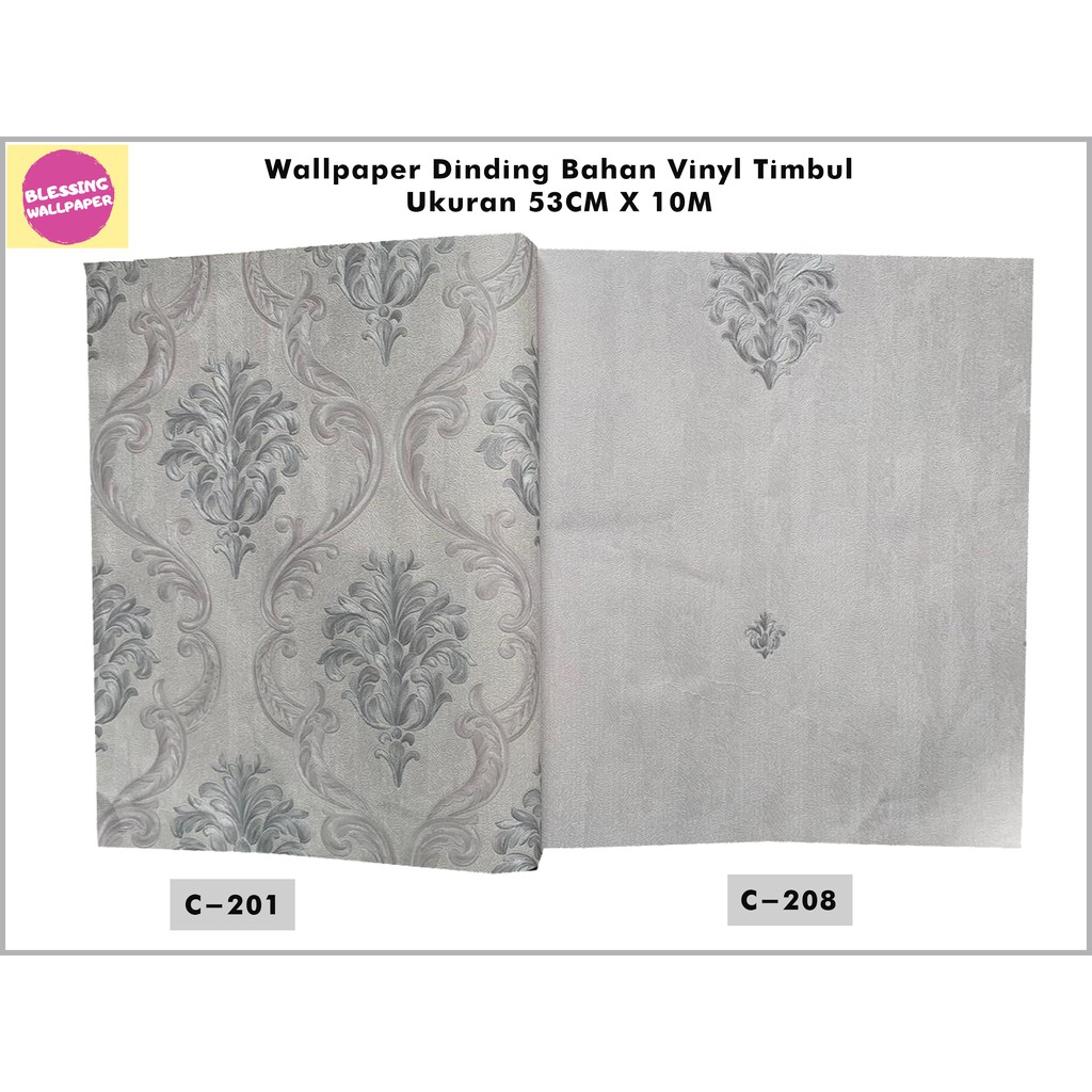 Wallpaper Dinding Tebal Bertekstur Motif Timbul