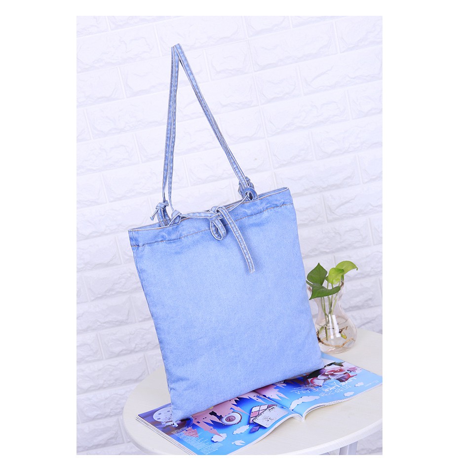 tas selempang pundak jeans dual adjustable sling shoulder bag (2i1)  bta329
