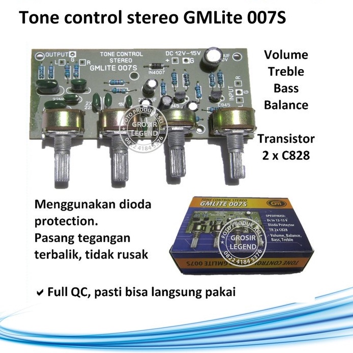 Tone control stereo GMLite 007S