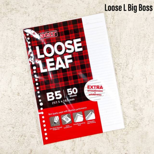 

LOOSE LEAF ISI BINDER BIG BOSS B5 50