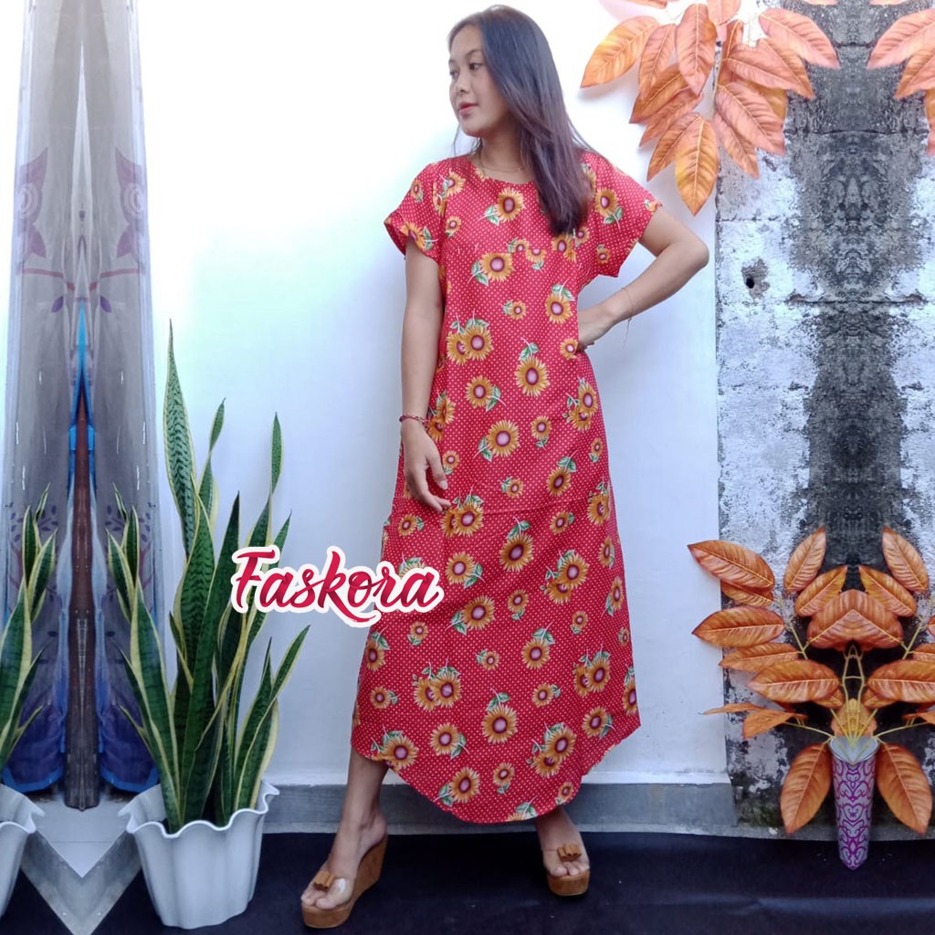 Long dress Muslim Jumbo Matahari / Dress Panjang Wanita Murah Bali