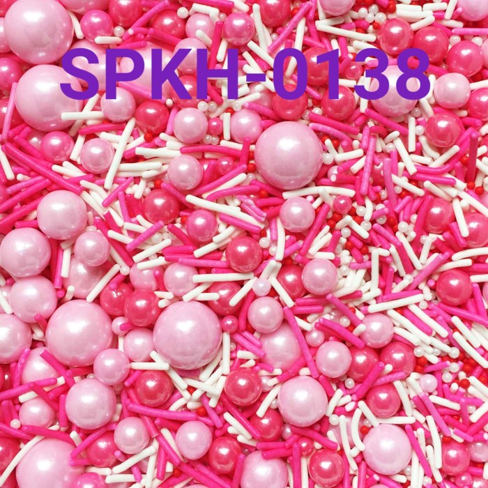 

SPKH-0138 SPRINKLES SPRINKLE SPRINKEL 500GR MUTIARA PINK EKSKLUSIF