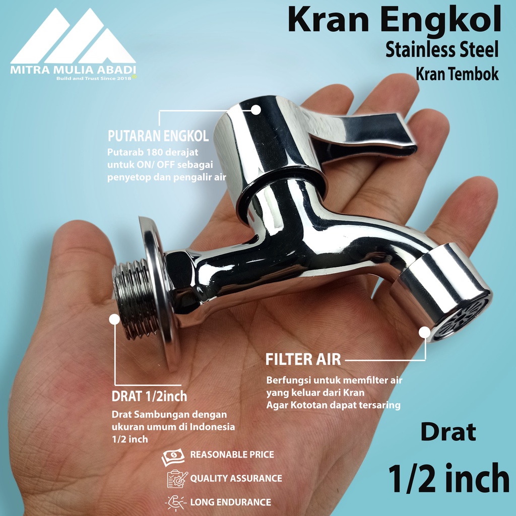 Keran Air Stainless / Kran Air 1/2 &quot;