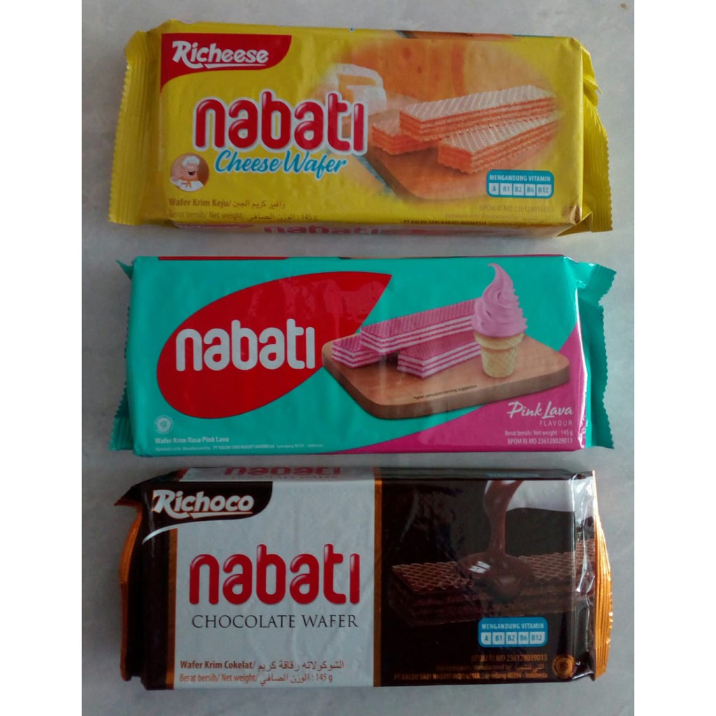 

Richeese Wafer Nabati Cheese / Pink Lava / Chocolate