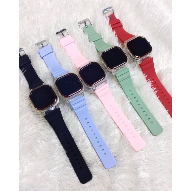 JAM TANGAN LED DIGITAL 5 WARNA