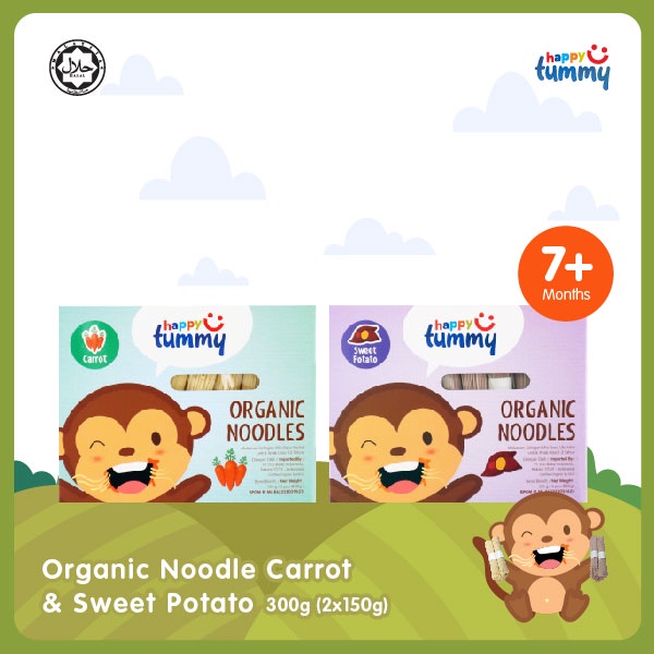 

Happy Tummy Organic Noodle A [Sweet Potato, Carrot] 7m+