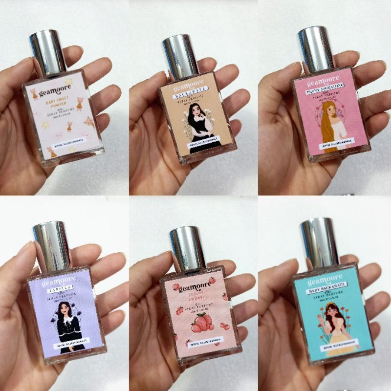 Geamoore Inspired Parfum 6 ml &amp; 30ml BPOM/Roll On &amp; Spray / Parfume Wanita Pria Unisex Tahan Lama