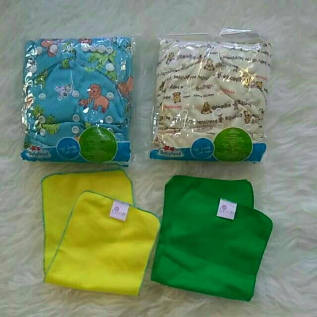 PAKET HEMAT Clodi Babyland BERLABEL dan Liner Lipop Lembaran