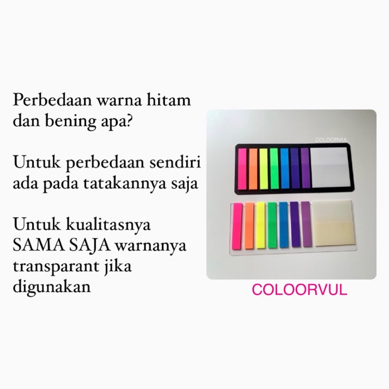[BISA COD] 2in1 Sticky Notes Transparant / Post It / Index Mark-7