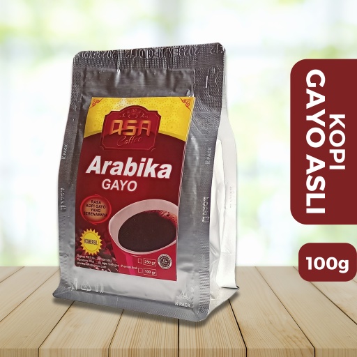 

Bubuk Kopi Arabika Komersil 100 Gram Gayo Aceh Siap Saji