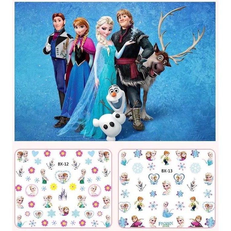 1pc Mainan Stiker Kuku Motif Frozen Sofia Untuk Hadiah Ulang Tahun Anak Perempuan