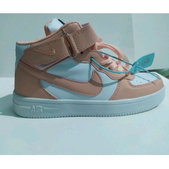 Sepatu Nike Air Force 1 High Utility Echo Pink Peach Import