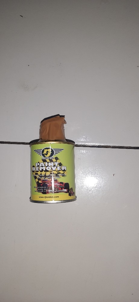 Rj Paint Remover Cairan Perontok Cat Pernis Kayu Logam Tembok 100ml