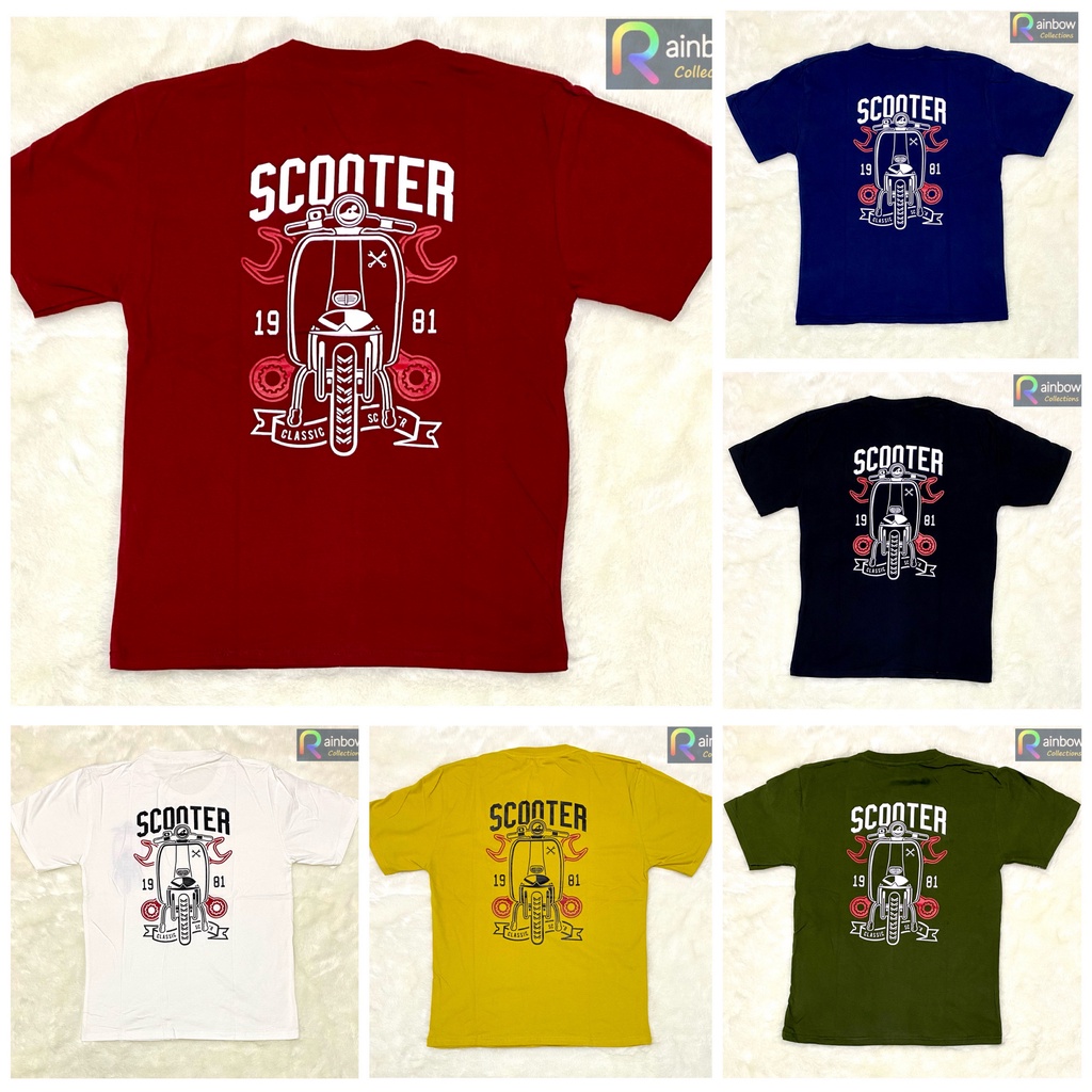 Kaos Oblong DISTRO UNISEX SABLON SCOOTER DEWASA