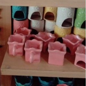 Tungku Bakaran Dupa / Bukhur Dupa Bakar Arang Keramik