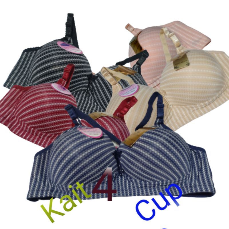 BRA JUMBO FEMA CACING FEMA KOTAK CUP D KAIT 4 PUSH UP FULL CAVARAGE MUTIF BARU