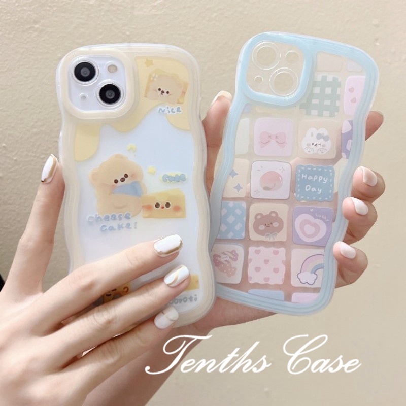 Redmi 12C 10C 10A 10 9 9A 9C 9T Note 12 11 Pro+ 11s 11 10s 10 9s 9 8 Pro Xiaomi Poco X4Pro X3 Pro X3NFC M3 M4 F3 Mi 11 Lite 10TPro XIAOMI Soft Case Transparan Motif Beruang Untuk