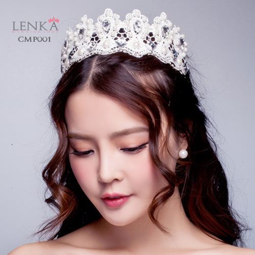 [STOK TERBATAS] MAHKOTA TIARA PENGANTIN HEADPIECE PESTA PERNIKAHAN CMP001