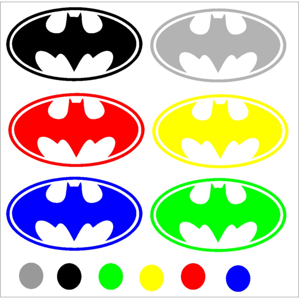 

Sticker Cutting Keren Motif Logo Batman