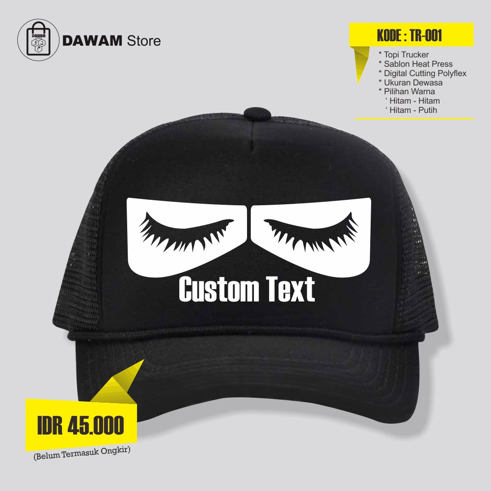 Topi Trucker Islami Custom