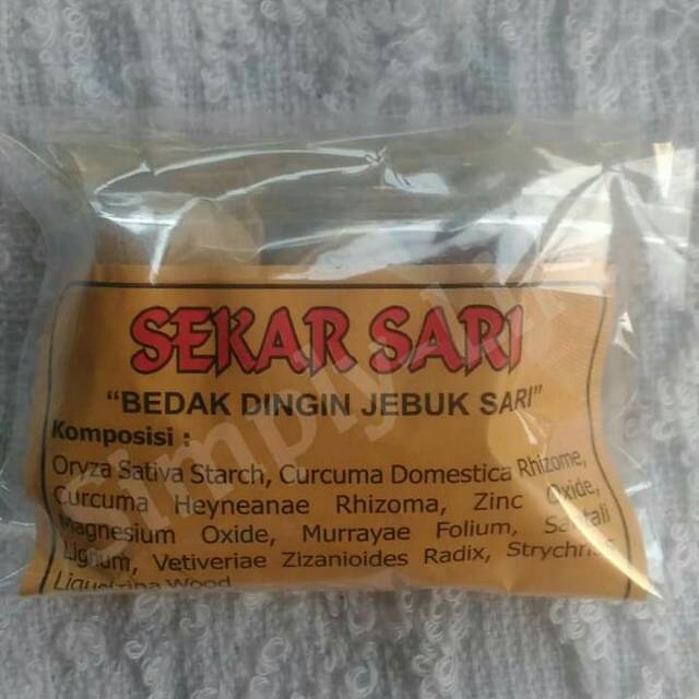 

Sekar Sari Bedak Dingin Jebuk Sari.
