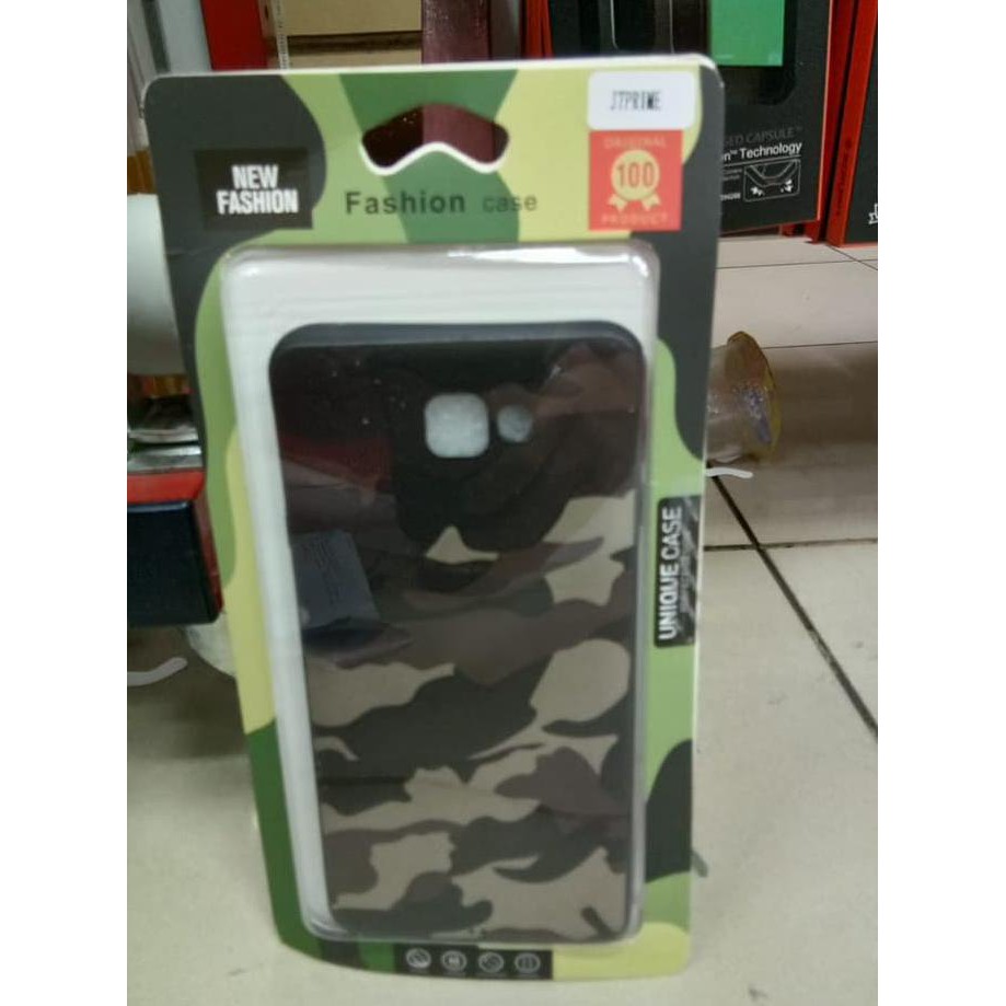 Super Sale SOFTCASE ARMY SAMSUNG J7 PRIME BACK CASE LORENG SOFT JACKET ARMY Ready Stock
