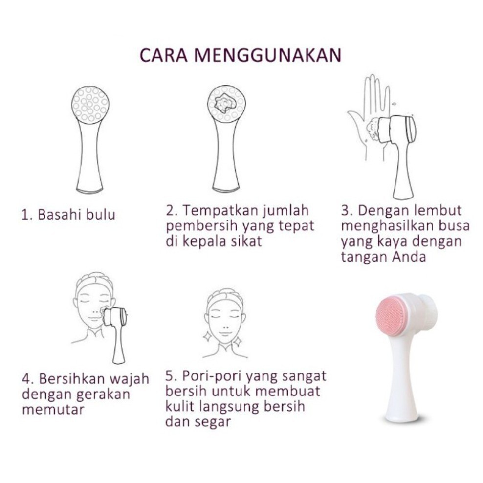 Alat Pembersih Wajah Silikon Facial Brush