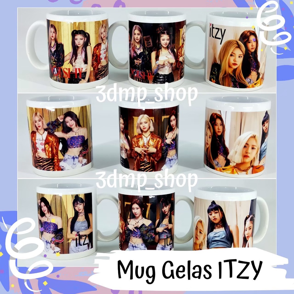 [TAMBAHKAN BUBLE WRAP] MUG GELAS CANGKIR ITZY NOTSHY