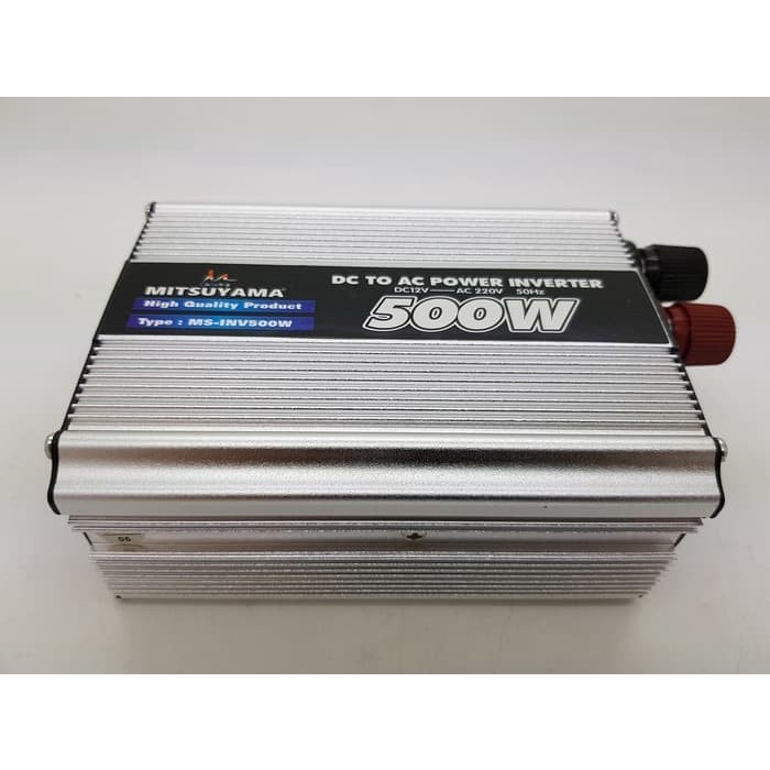 POWER INVERTER 500 WATT MITSUYAMA MS-INV500W DC 12V TO AC 220V