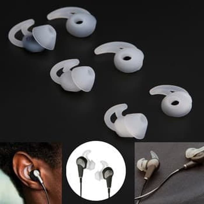 Silicone Gel Eartips For BOSE QC20 QC30 Soundsport Free Pulse 3 Pair