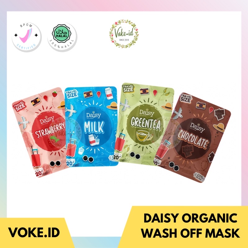 [VOKE.ID] DAISY ORGANIC FACE MASK WASH OFF MASK
