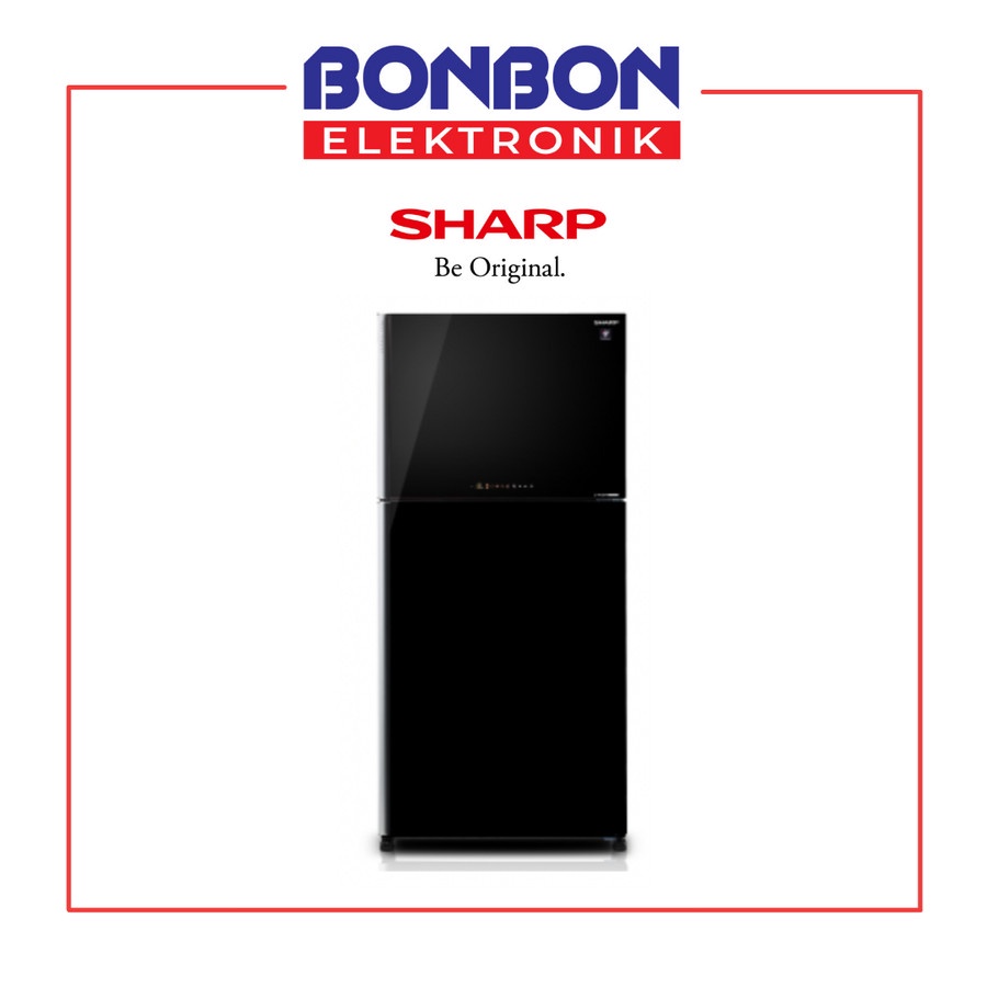 Sharp Kulkas 2 Pintu SJ-IG763PG-BK J-Tech Inverter