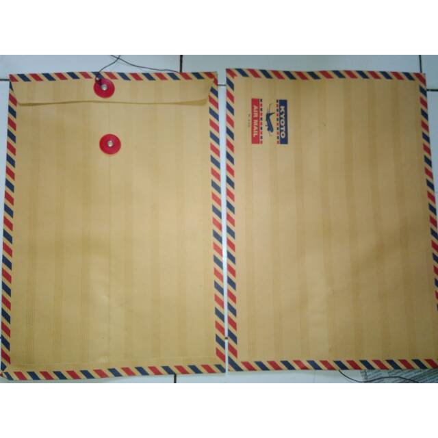 

3 pcs Amplop coklat air mail