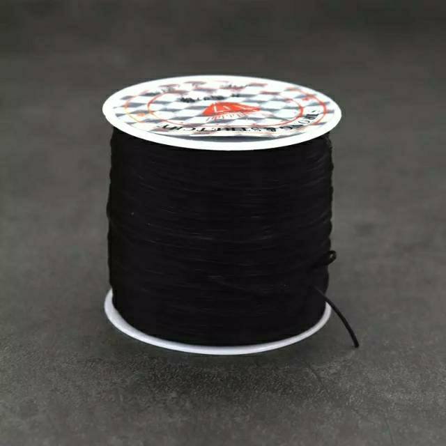Tali Karet Serat Super Kuat 1MM Roll Medium Benang Karet Tali Karet Serat Super Kuat 1MM Roll Medium Benang Karet