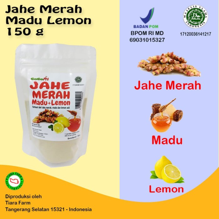

Jahe Merah + Madu + Lemon 150 g (BERKUALITAS)