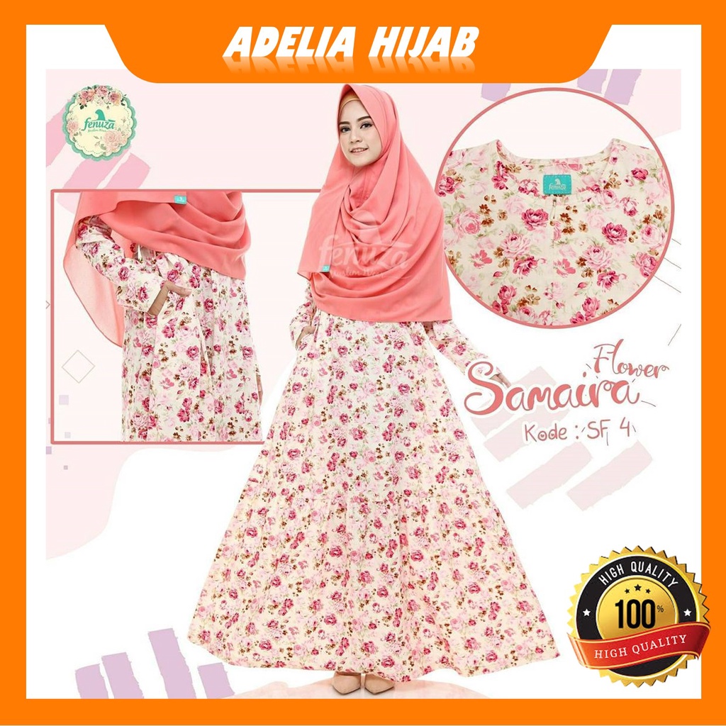 Promo COD Maxi Dress Atau Gamis Wanita Terbaru 2021 Original Produk Premium Fenuza Musli Wear Dengan