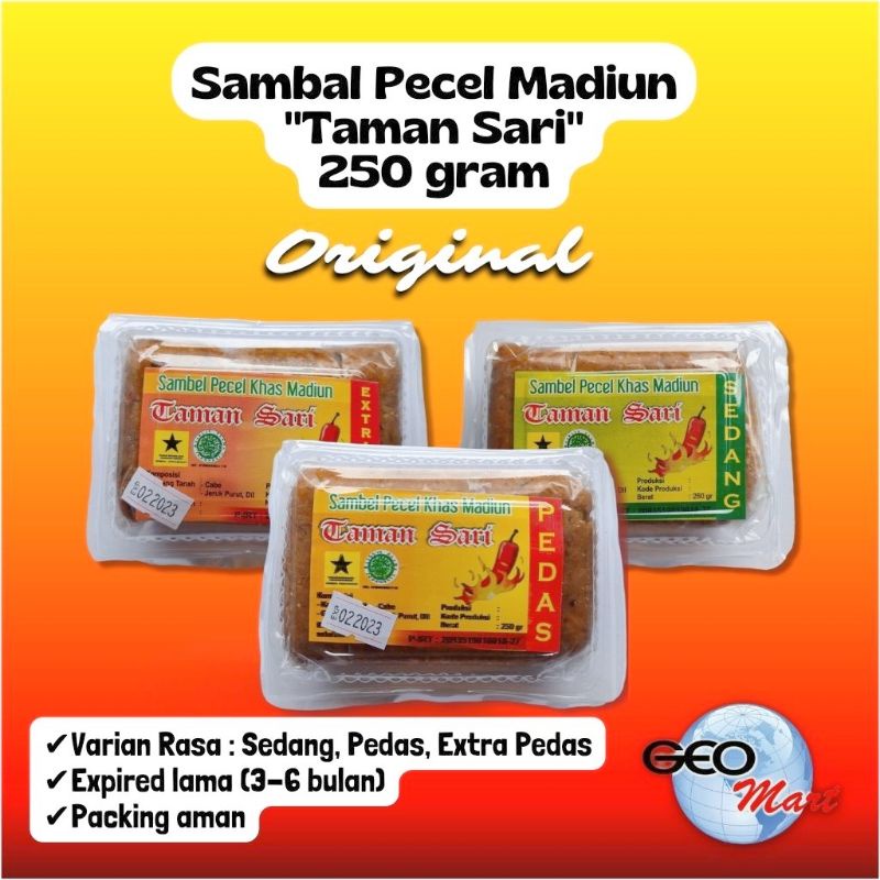 250 gram Sambel Pecel Khas Madiun Taman Sari / Sambal Pecel Asli Madiun